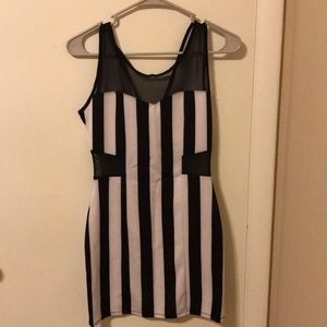 Striped bodycon dress